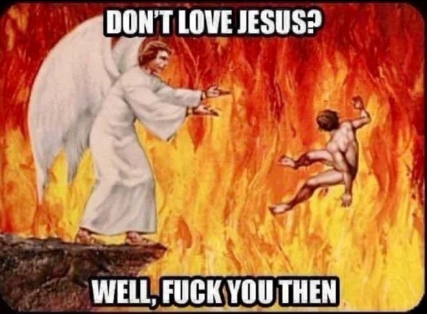 The concept of hell and exposing your thoughts.